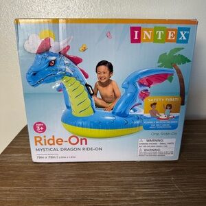 Intex Ride On Dragon Inflatable 79”X75” Inch New In Box Pool Beach Toy